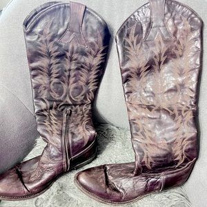 Old Gringo Mayra Cowgirl Boots (Chocolate Razz Toe)